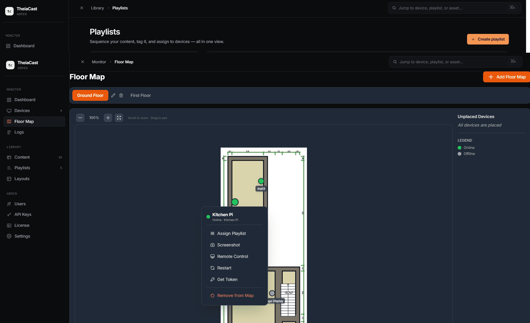 Floor Map View